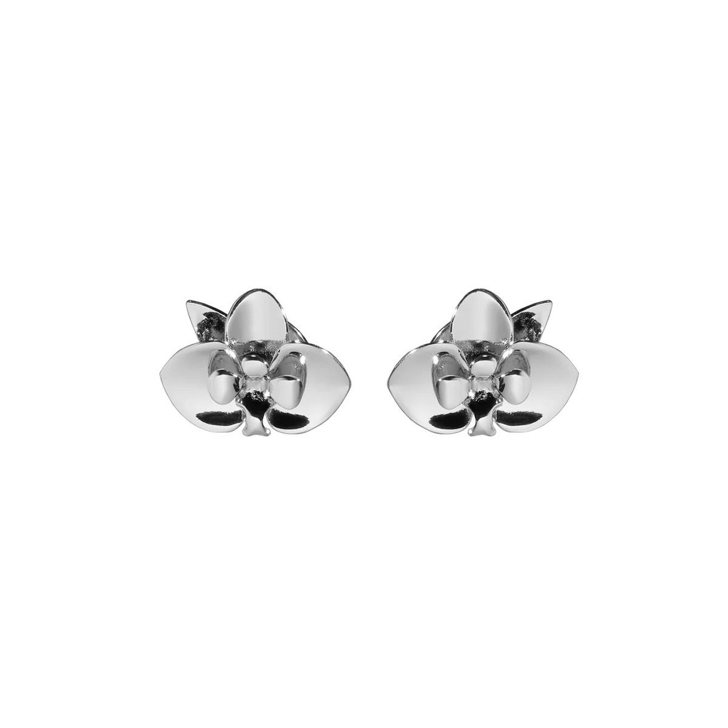 Arete Plateado Flor