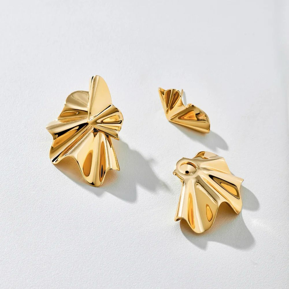 Arete Dorado Hoja